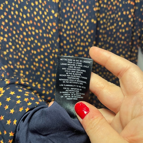 🆕NWT Women’s Anthropologie Seen Worn Kept Vega Pleated Mini Dress Navy Size 6 - Picture 12 of 14